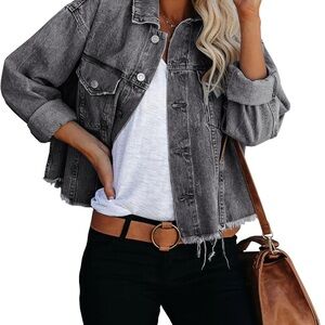 Women's Black Denim Jacket